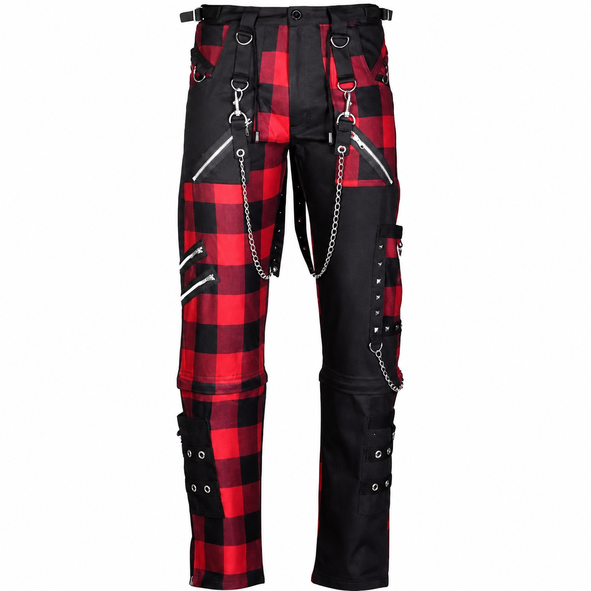 Men Gothic Split Leg Bondage Pant Rock Hard Trouser Heavy Weight Emo/ Pants/USA