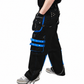 Prime Quality Men's Gothic Men's Bondage Gothic Cyber Pant Chain Techno Rock Punk Shorts Trouser Blue/Black Pants/USA