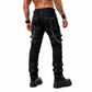 Prime Quality Handmade Gothic Pant White Threads Buckles Zips Chains Straps Cyber Punk Trousers Pants USA