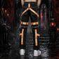 Men's Gothic Bondage Reflective Men Pant Alternative Punk Rock Emo Trouser Pant Shorts
