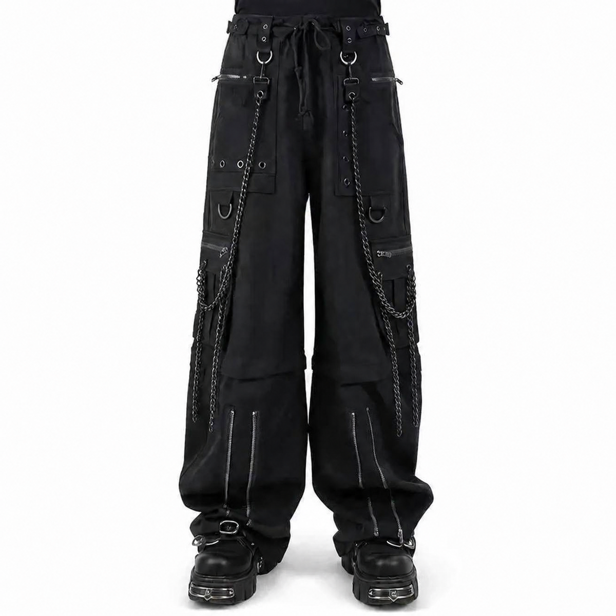 Gothic Bondage Rocker Men Pant Alternative Punk Rock Emo Trouser Pant Shorts/USA