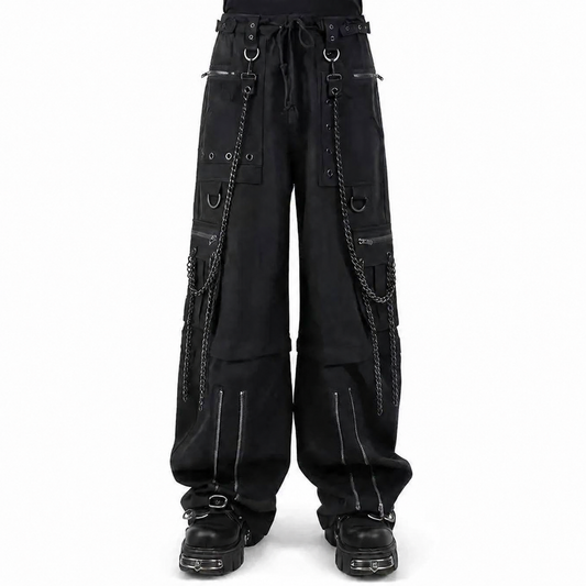 Gothic Bondage Rocker Men Pant Alternative Punk Rock Emo Trouser Pant Shorts/USA