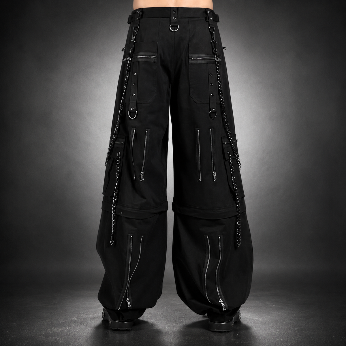 Gothic Bondage Rocker Men Pant Alternative Punk Rock Emo Trouser Pant Shorts/USA