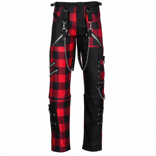 Men Gothic Split Leg Bondage Pant Rock Hard Trouser Heavy Weight Emo/ Pants/USA
