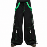 Gothic Men's Bondage Rave Shorts Gothic Biker Cyber Emo Skater Goth Pants