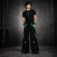 Gothic Men's Bondage Rave Shorts Gothic Biker Cyber Emo Skater Goth Pants