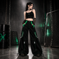 Gothic Men's Bondage Rave Shorts Gothic Biker Cyber Emo Skater Goth Pants