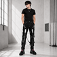 Men's Gothic Bondage Black Pant Rock Hard Trouser Heavy Weight Emo/Pants