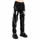 Men's Gothic Bondage Black Pant Rock Hard Trouser Heavy Weight Emo/Pants