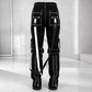 Men's Gothic Bondage Black Pant Rock Hard Trouser Heavy Weight Emo/Pants