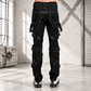 Prime Quality Gothic Straps Zipper Stitch Trousers Punk Rock Studs Metal Chain Trouser Pants/USA Sizes