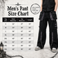 Gothic Men's Black Grey Men Trousers Gothic Cotton Studs Metal Punk