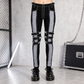 Prime Quality Gothic Bondage Reflective Men Pant Alternative Punk Rock Emo Trouser Pant Emo