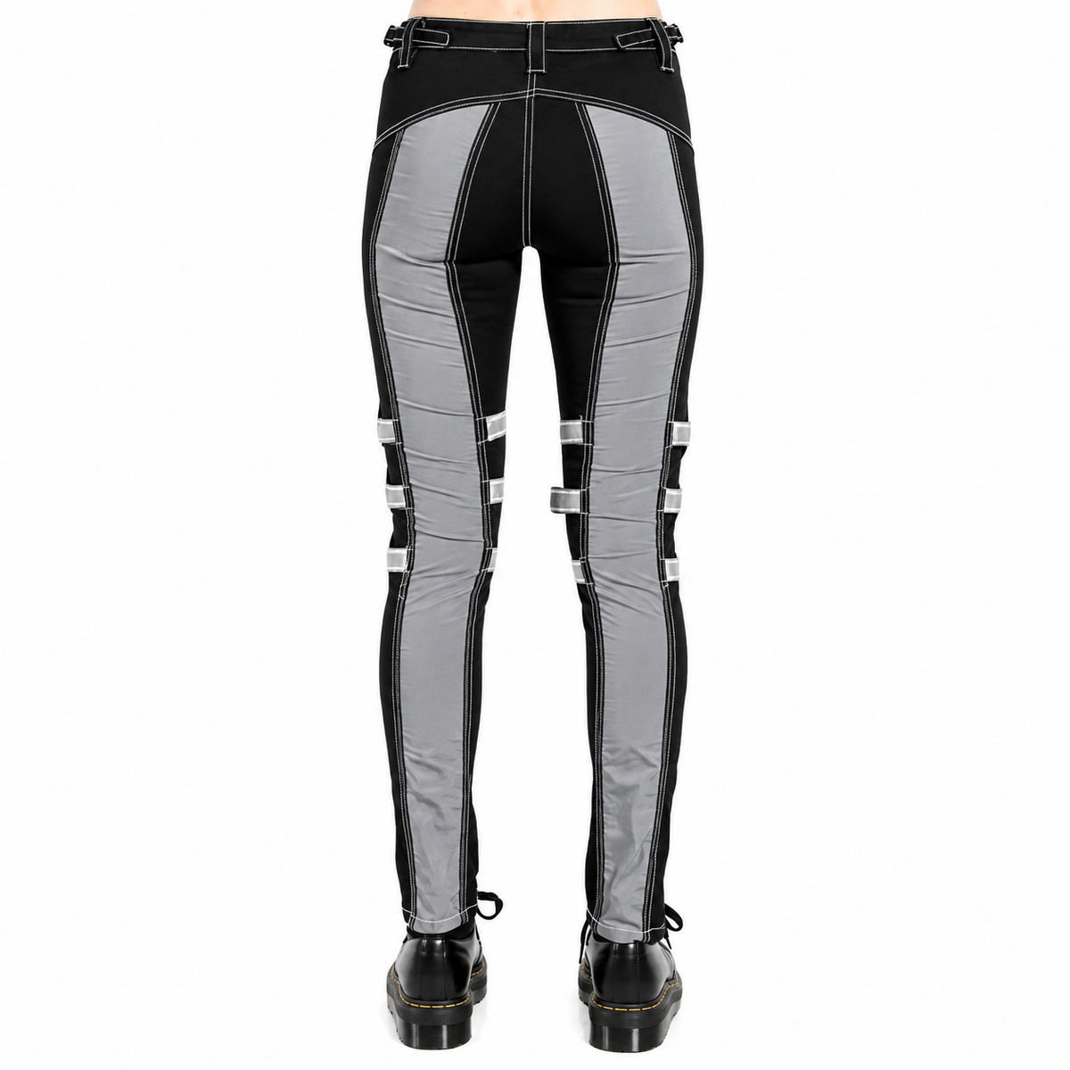 Prime Quality Gothic Bondage Reflective Men Pant Alternative Punk Rock Emo Trouser Pant Emo
