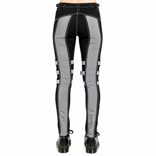 Prime Quality Gothic Bondage Reflective Men Pant Alternative Punk Rock Emo Trouser Pant Emo