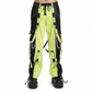 Prime Quality Men Extreme Bondage Limelight Lime Green Skater Gothic Punk Rocker Cyber Goth Steampunk Biker Pant