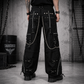 Gothic Bondage Men Pant Alternative Punk Attitude Cyber Rock Emo Trouser Pant Shorts USA