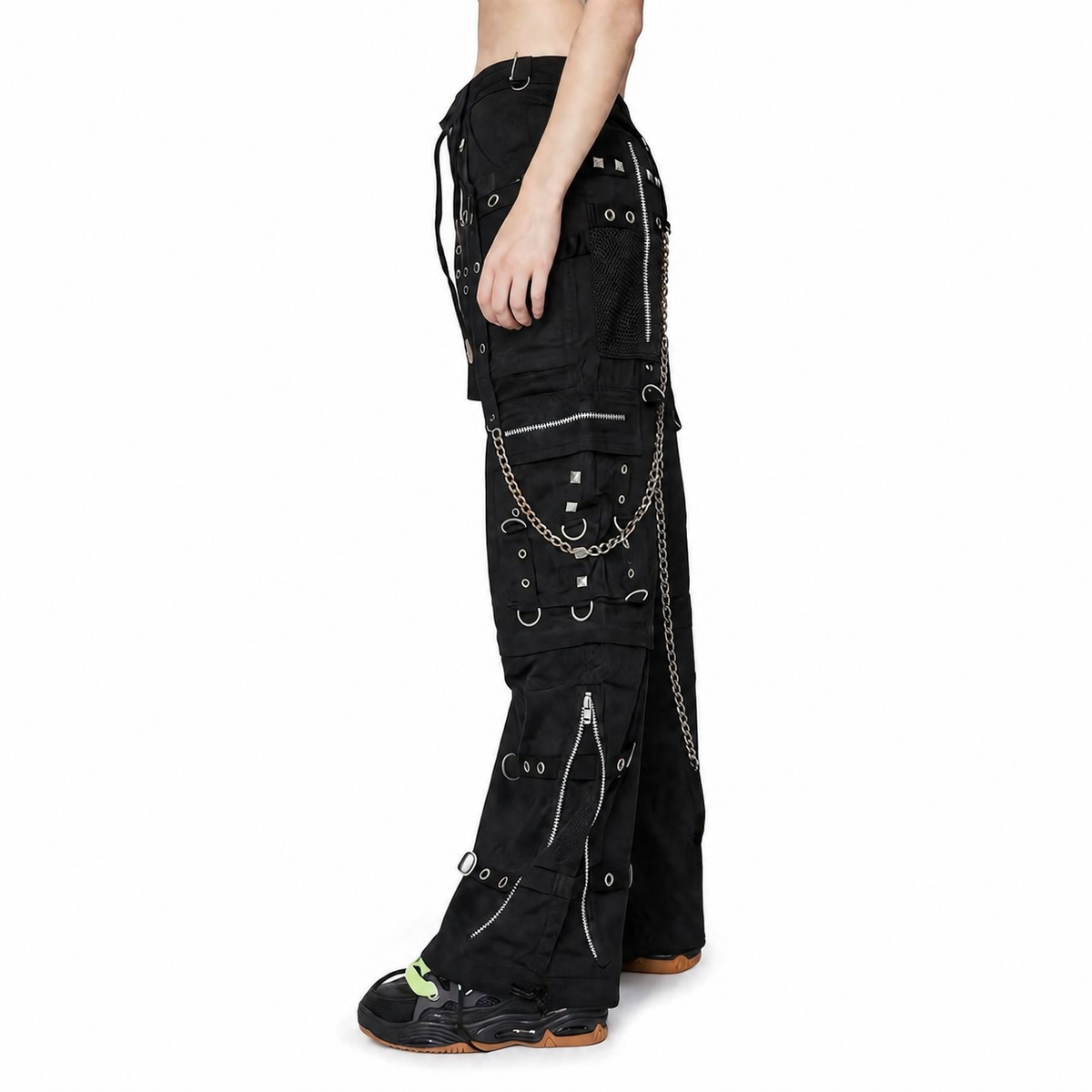Gothic Bondage Men Pant Alternative Punk Attitude Cyber Rock Emo Trouser Pant Shorts USA