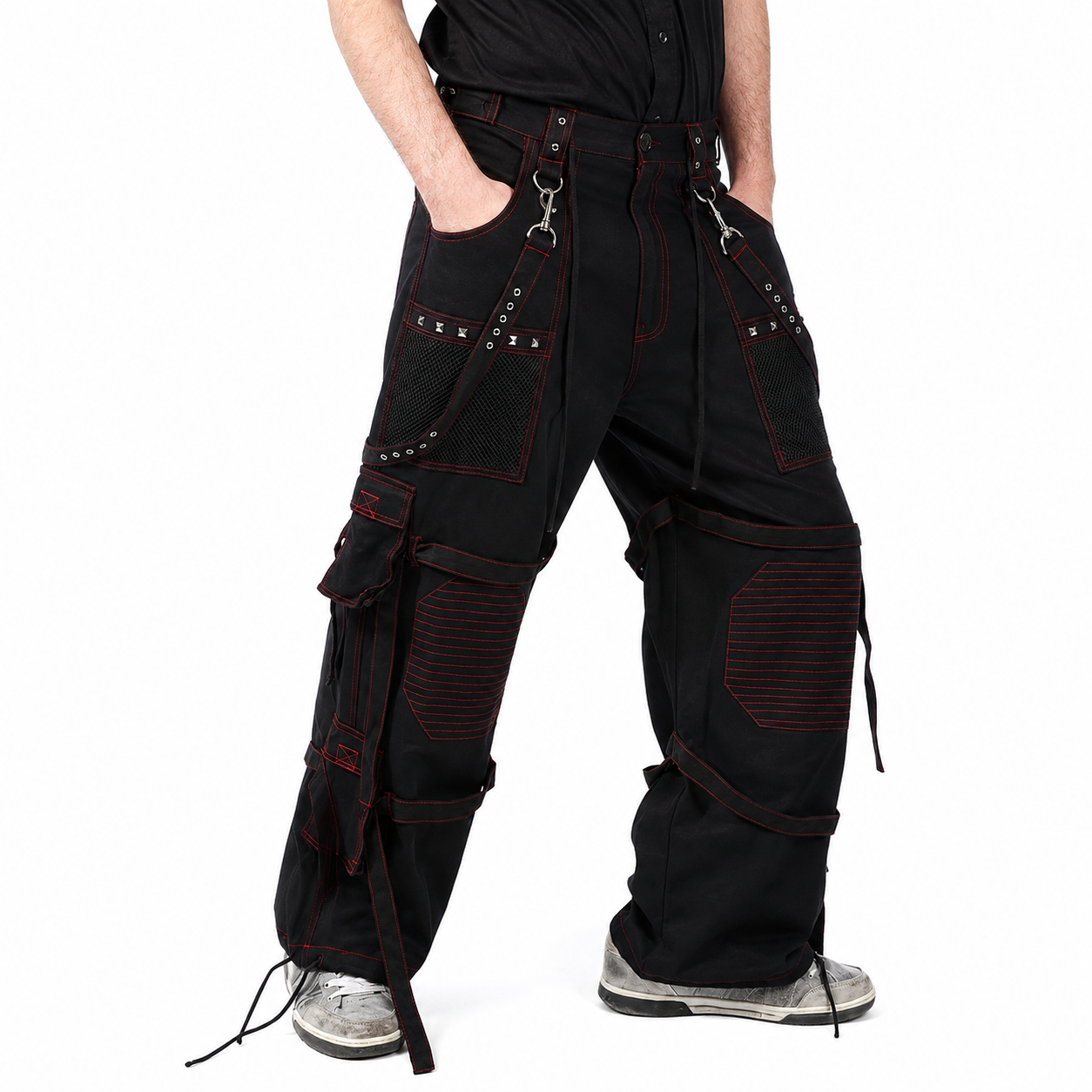Extreme Bondage Skater Gothic Punk Rocker Cyber Goth Steampunk Biker Pant