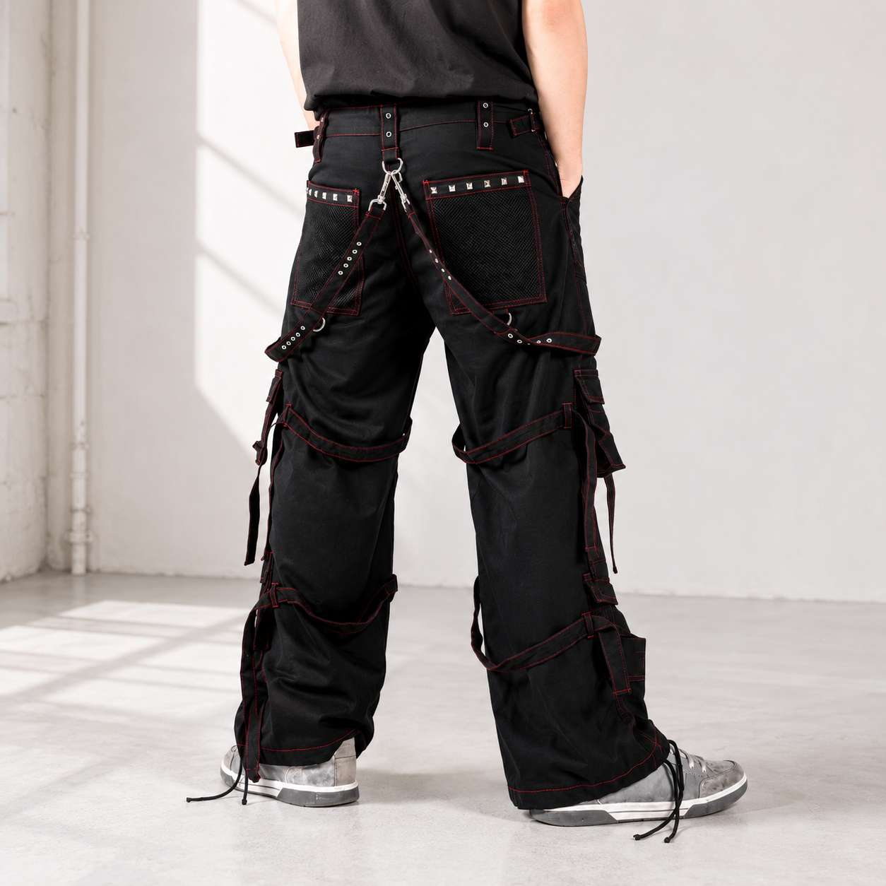 Extreme Bondage Skater Gothic Punk Rocker Cyber Goth Steampunk Biker Pant