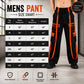 Gothic Men's Handmade Bondage 4 Pocket Dead Thread Trouser Punk Rock Black Orange Pant
