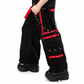 Men's Gothic Handmade Bondage Trouser Punk Rock Transformer Black Red Gothic Pant/USA/Pants