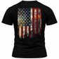 Black Thin Red Line American Flag T-Shirt Patriotic Graphic Tee