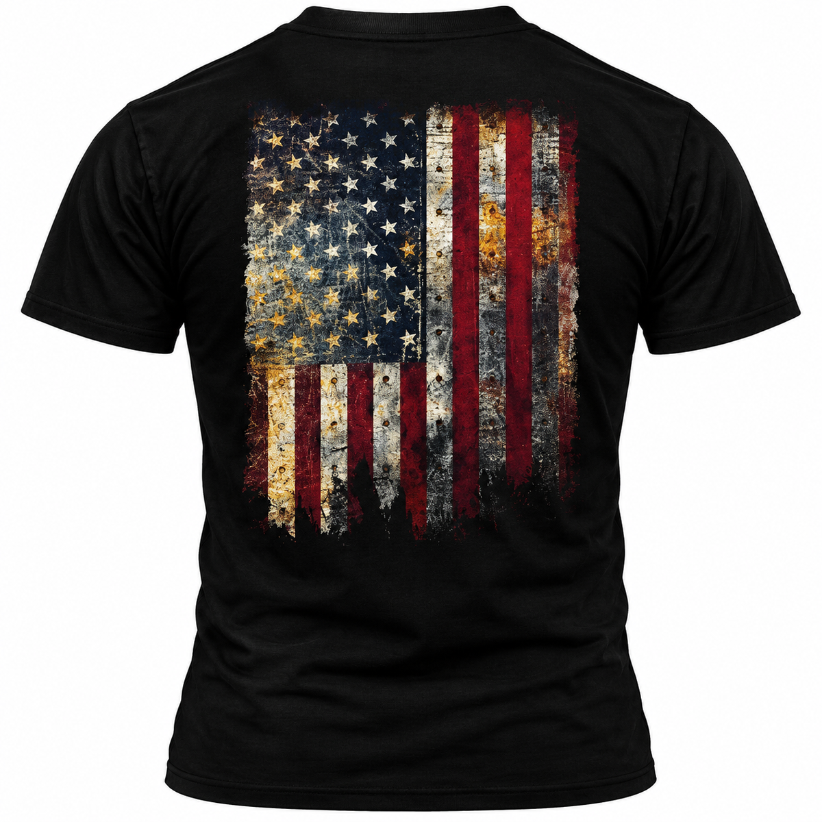Black Thin Red Line American Flag T-Shirt Patriotic Graphic Tee