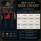 Blue Military Jacket Red Collar Parade Coat Gothic Stage Jacket Mens Performance Jacket