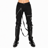 Men's Electro Bondage Rave Gothic Cyber Chain Gothic Jeans Punk Rock Pant’s