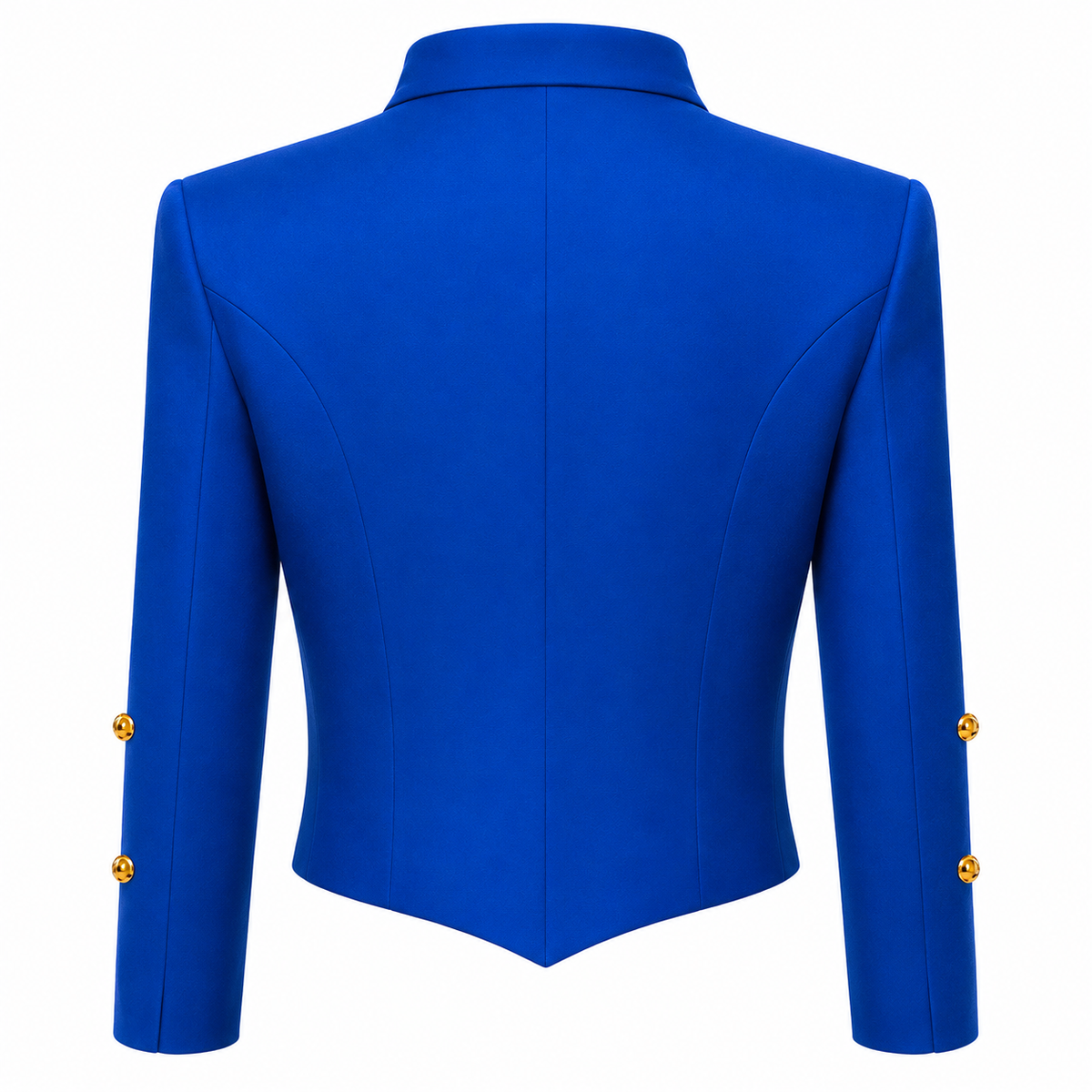 Men's Vintage Royal Blue Military Jacket Gold Braided Hussar Parade Jacket Victorian Gothic Steampunk Band Uniform Coat