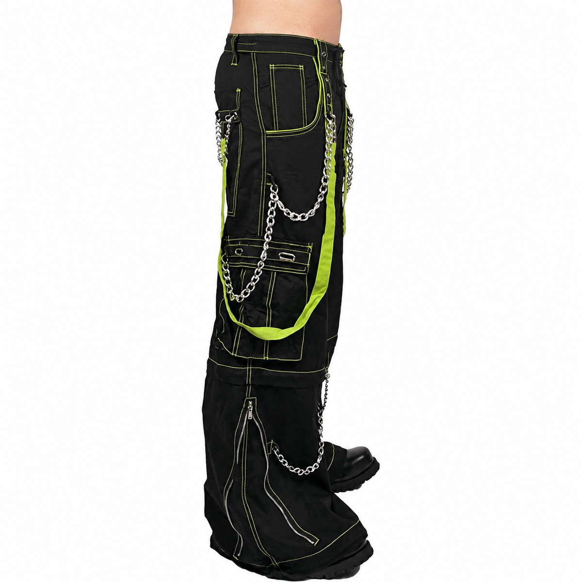 Gothic Bondage Men's Pant Alternative Punk Rock Skater Emo Trouser Pant Shorts