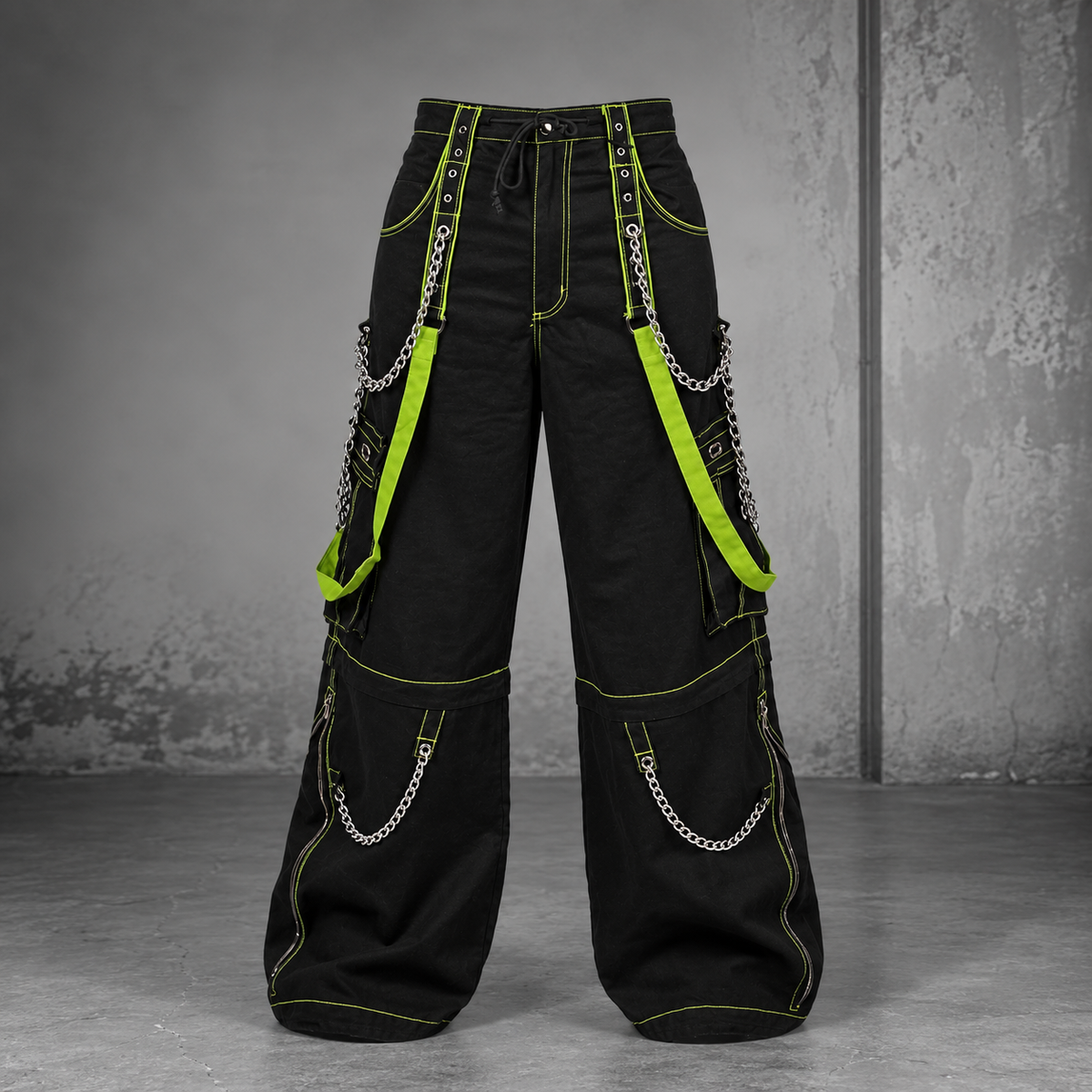 Gothic Bondage Men's Pant Alternative Punk Rock Skater Emo Trouser Pant Shorts
