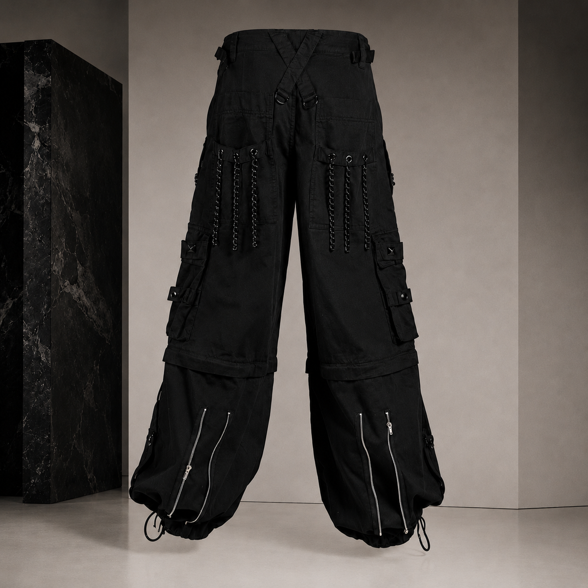 Prime Quality Handmade Gothic Bondage Black Skater Men's Pant Alternative Punk Rock Emo Trouser Pant Shorts/USA