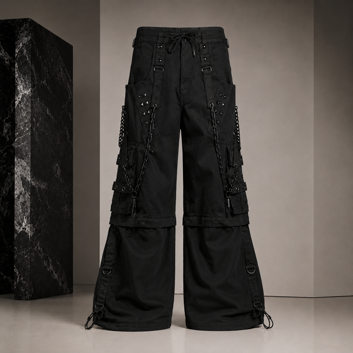 Prime Quality Handmade Gothic Bondage Black Skater Men's Pant Alternative Punk Rock Emo Trouser Pant Shorts/USA