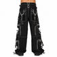 Gothic Bondage Black Big Skull Men Pant Alternative Punk Rock Emo Trouser Pant Shorts Usa