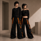 Men Extreme Bondage Skater Black/Orange Gothic Punk Rocker Cyber Goth Steam punk Biker Pant