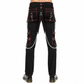 Gothic Men's Military Officer Trousers Black Red/Black Pants