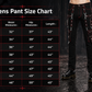 Gothic Men's Military Officer Trousers Black Red/Black Pants