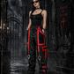 Gothic Men's Handmade Bondage Gothic Cyber Pant Chain Techno Rock Punk Shorts Trouser Pants/USA
