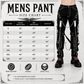 Men's Gothic Bondage Black Pant Rock Hard Trouser Heavy Weight Emo/Pants