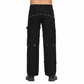 Men Gothic Bondage Pant Rock Hard Loose Punk Pants Detachable Uniform Trousers