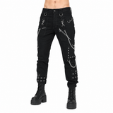 Eyelets Cargo Bondage Gothic Punk Rocker Cyber Goth Steampunk Biker