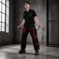 Men's Gothic Handmade Bondage Trouser Punk Rock Transformer Black Red Gothic Pant/USA/Pants