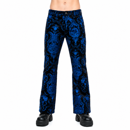 Tapestry Victorian Vampire Dracula Gothic Steampunk Pirate Blue Black Pants