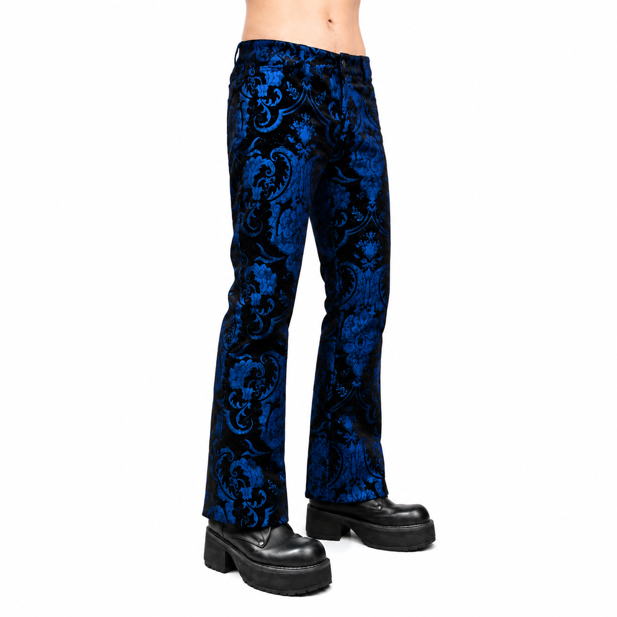 Tapestry Victorian Vampire Dracula Gothic Steampunk Pirate Blue Black Pants