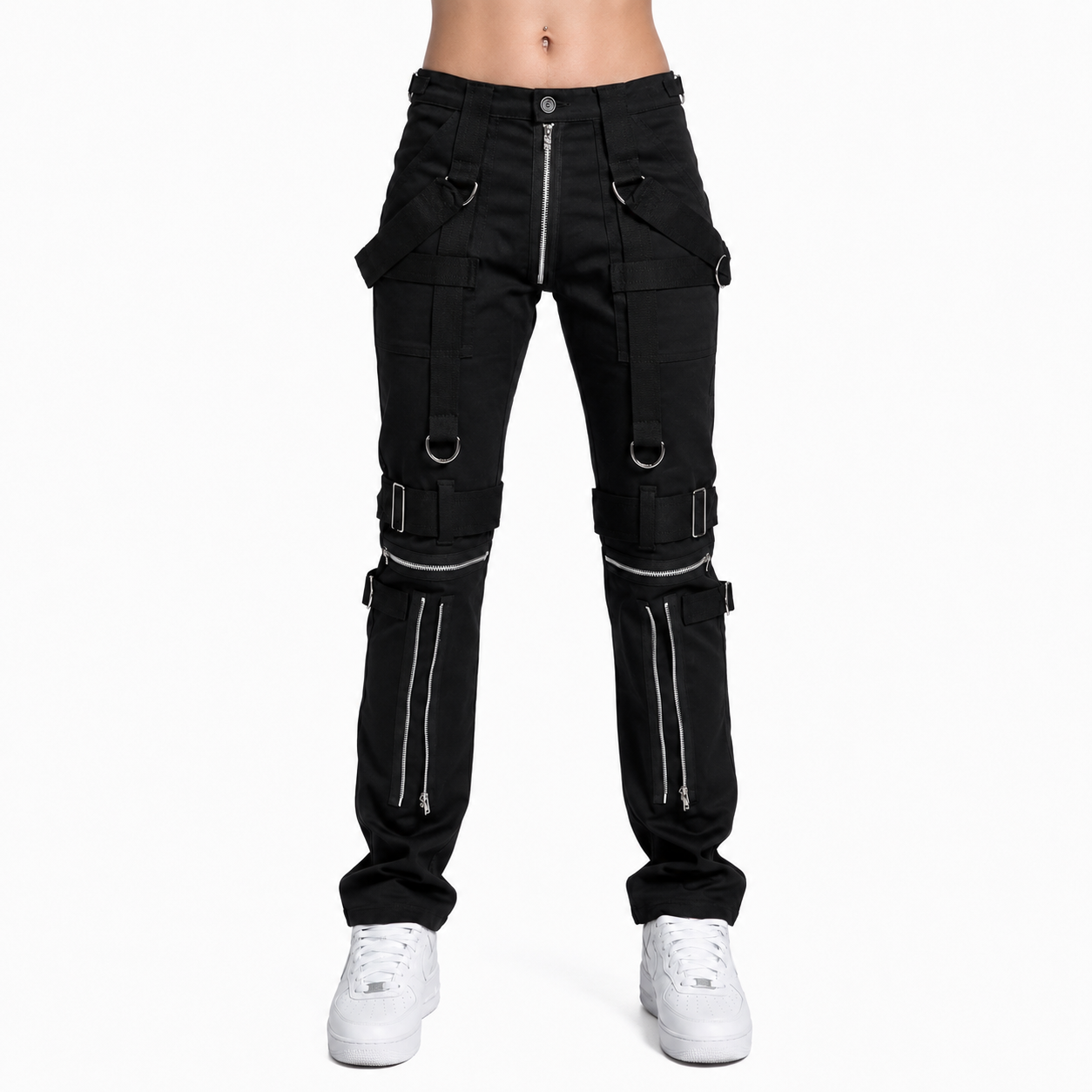 Gothic Bondage Men Pant Alternative Punk Rock Emo Trouser Para Pants