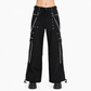 Gothic Straps Zipper Trousers Punk Rock Studs Metal Amp Chain Trouser Pants
