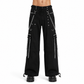Gothic Straps Zipper Trousers Punk Rock Studs Metal Amp Chain Trouser Pants