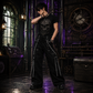 Gothic Straps Zipper Trousers Punk Rock Studs Metal Amp Chain Trouser Pants